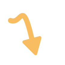 Scribbled arrow pointing down